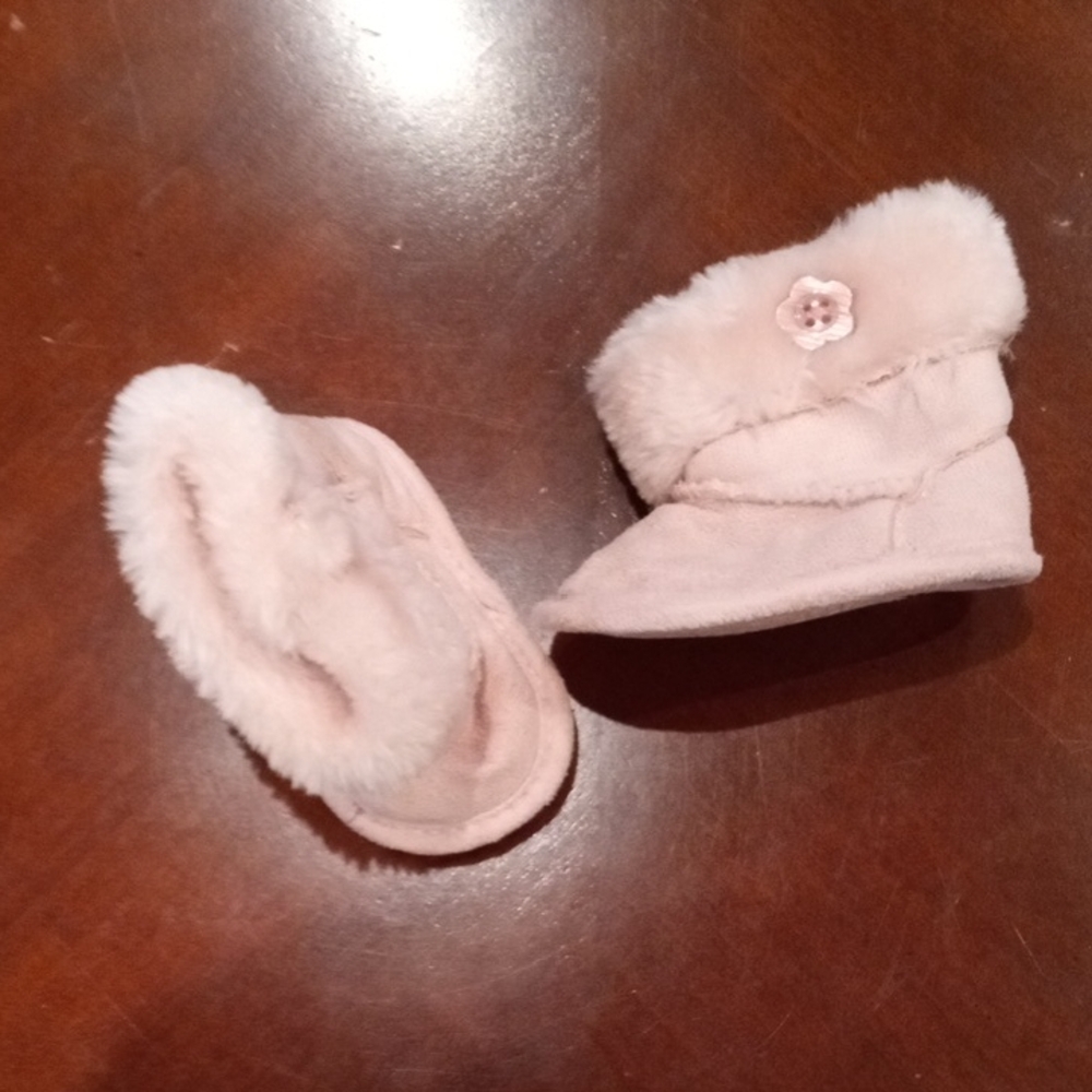 Koala Kids Soft Pink Baby Slippers